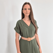 OBLEKA 5583 OLIVNA