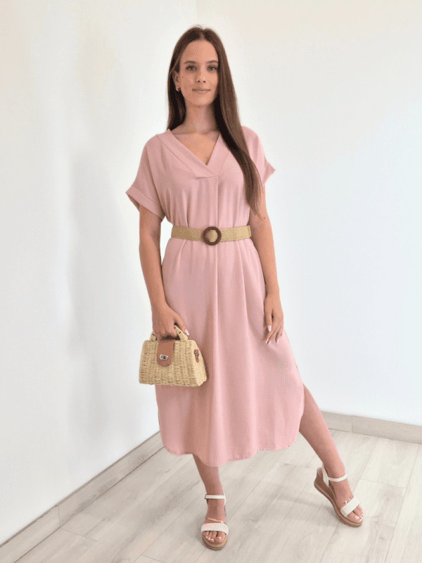 OBLEKA 5583 ROZA