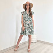 OBLEKA 20465 ZELENA