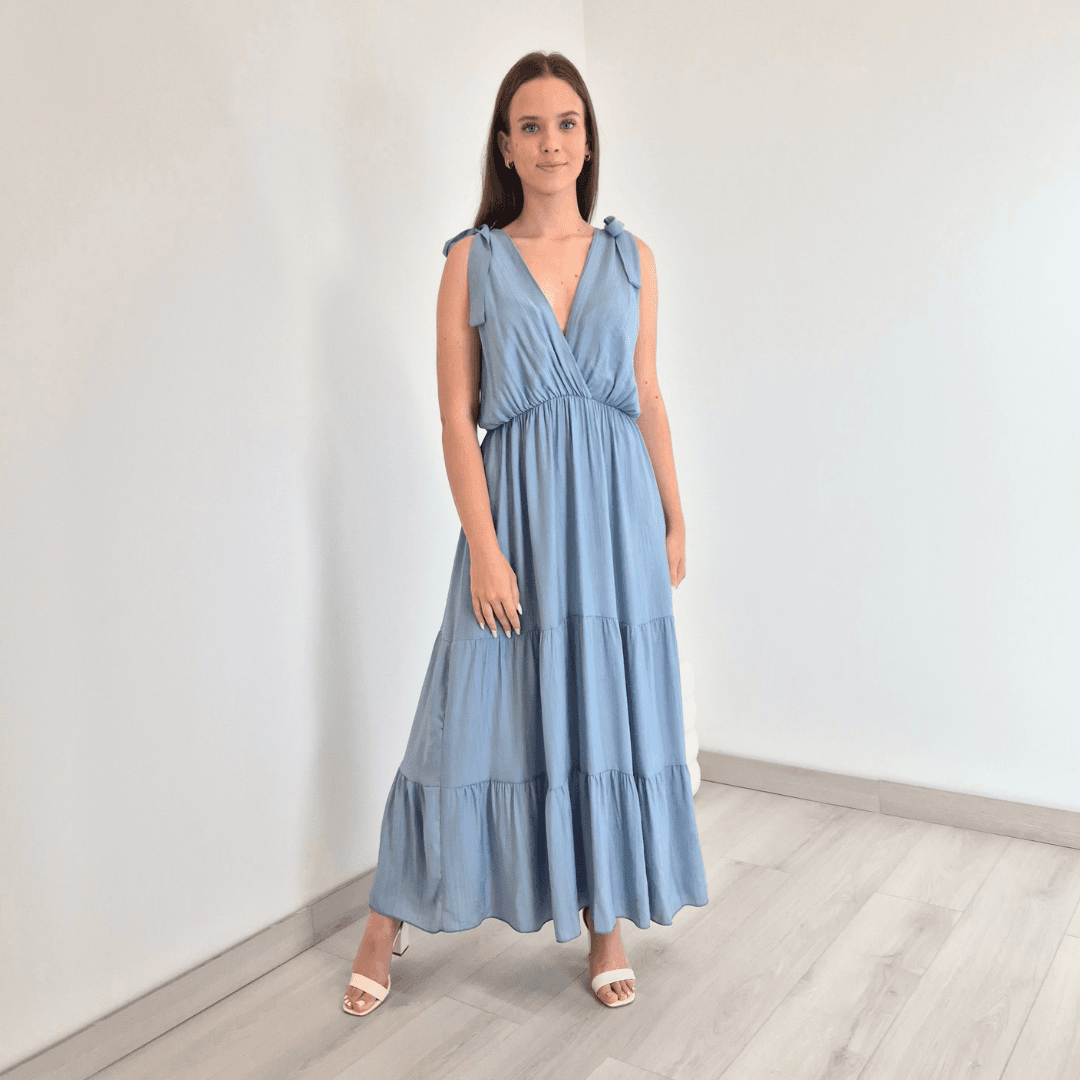 154 OBLEKA LS2707 MODRA