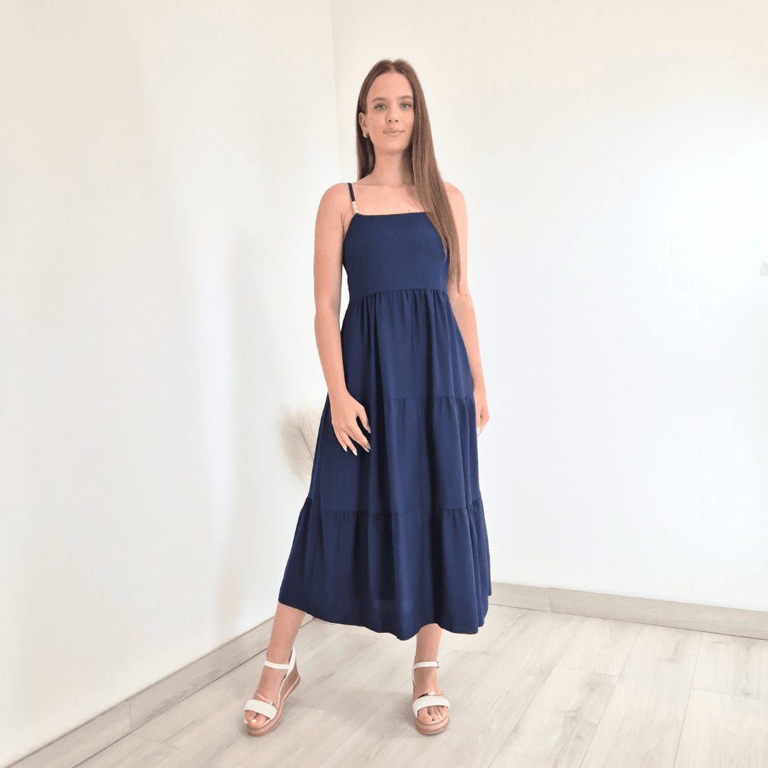 72 OBLEKA 51631 TEMNO MODRA