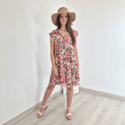 OBLEKA 20465 ROZA