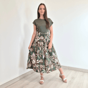 OBLEKA 12487 OLIVNA
