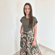 OBLEKA 12487 OLIVNA