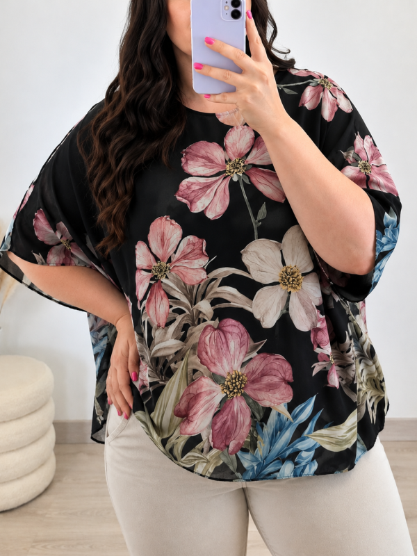 BLUZA 6567A ČRNA