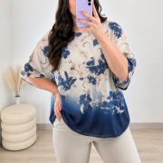 BLUZA 6567 TEMNO MODRA