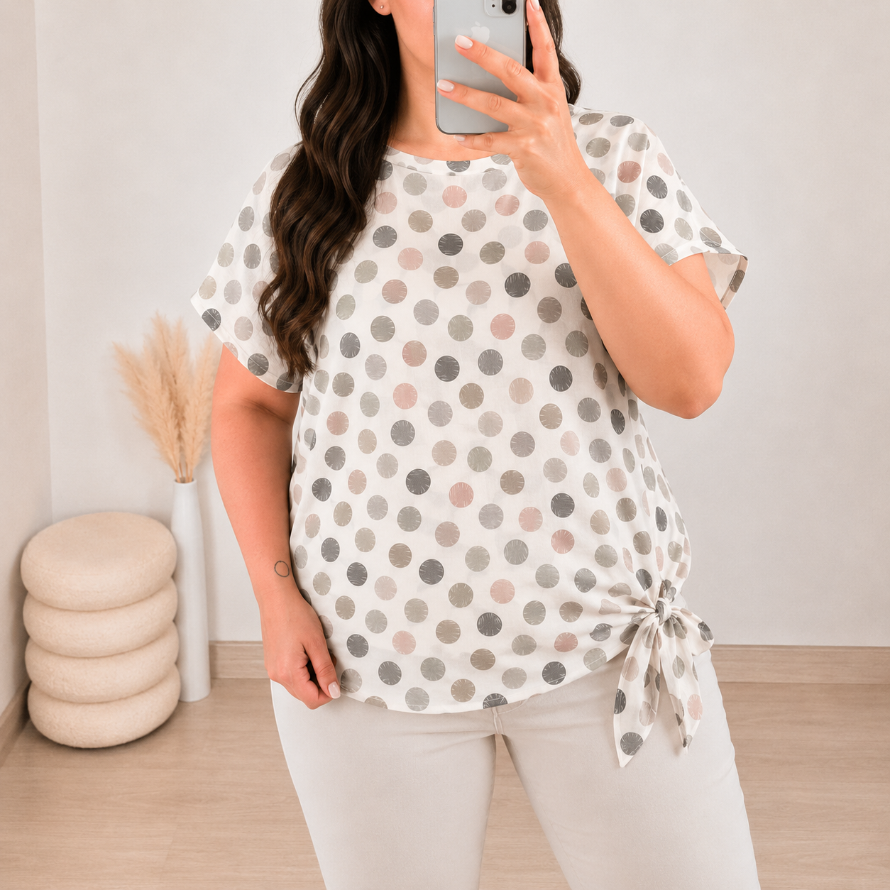 Bluza plus size BLUZA 220210 ZELENA