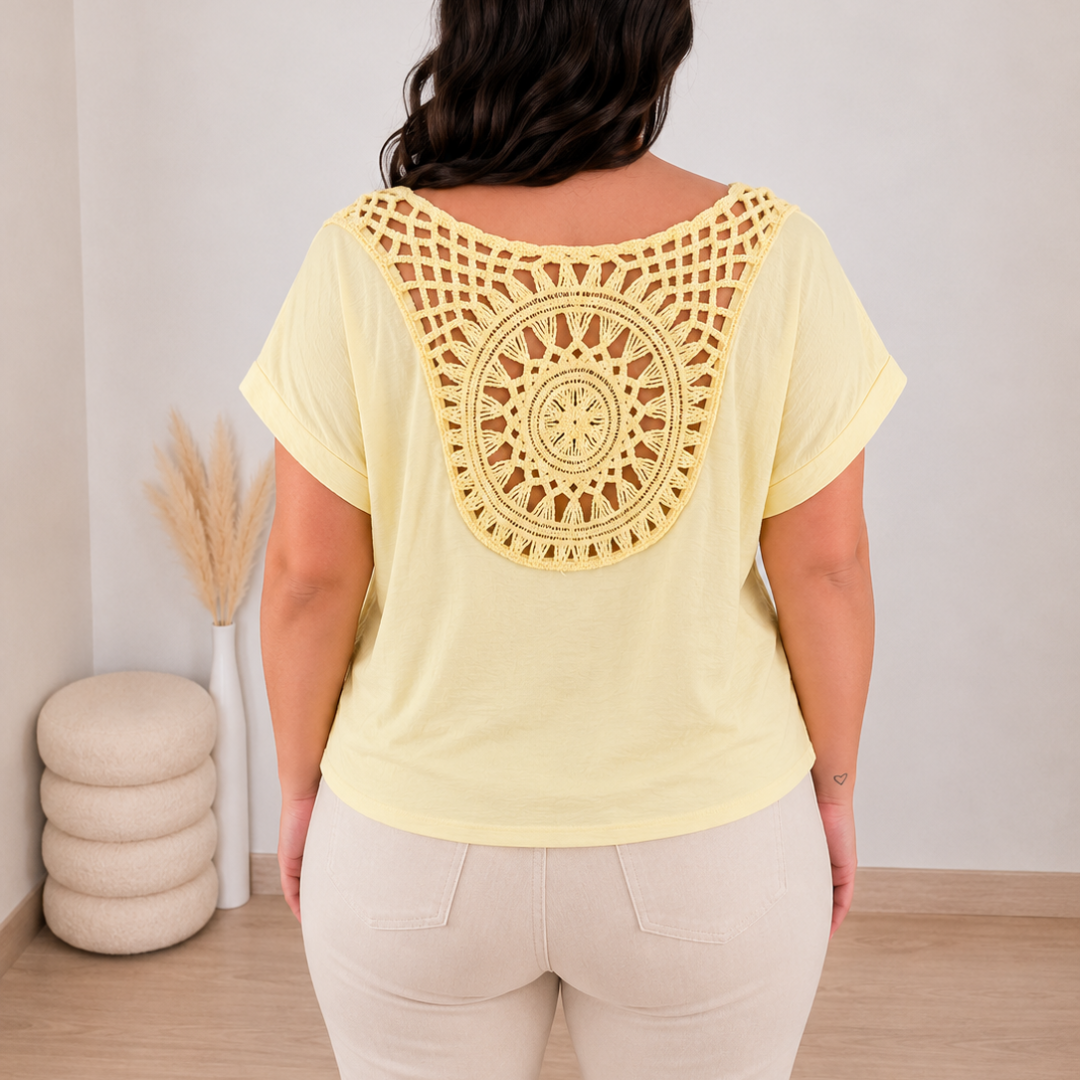 Majica plus size MAJICA 20855 RUMENA