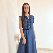 OBLEKA 9283 DENIM