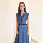 OBLEKA 9283 DENIM