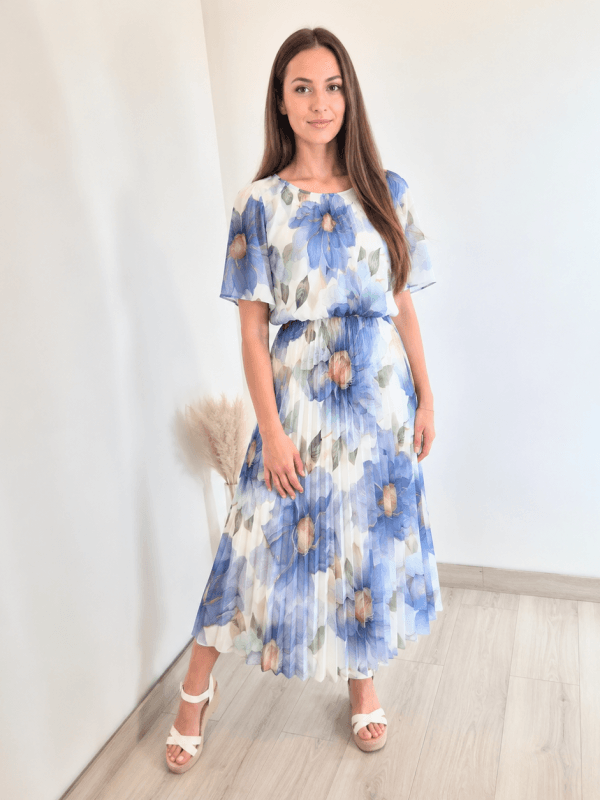 OBLEKA 24039B MODRA