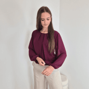 BLUZA 24201 BORDO