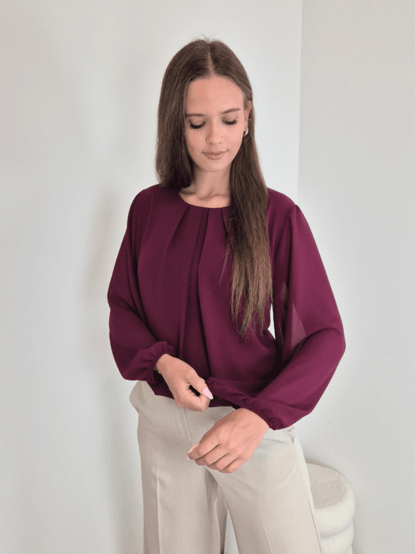 BLUZA 24201 BORDO