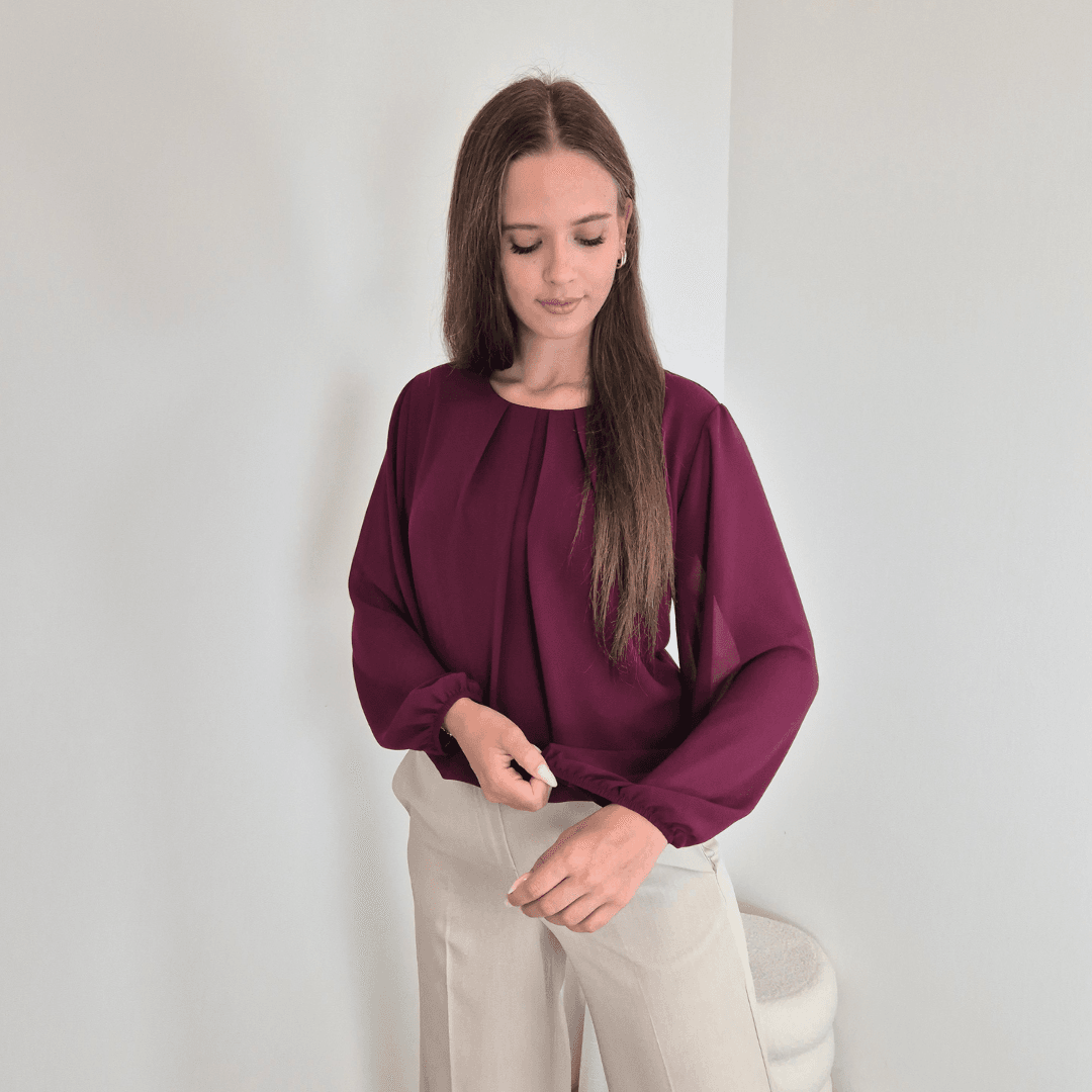 101 BLUZA 24201 BORDO