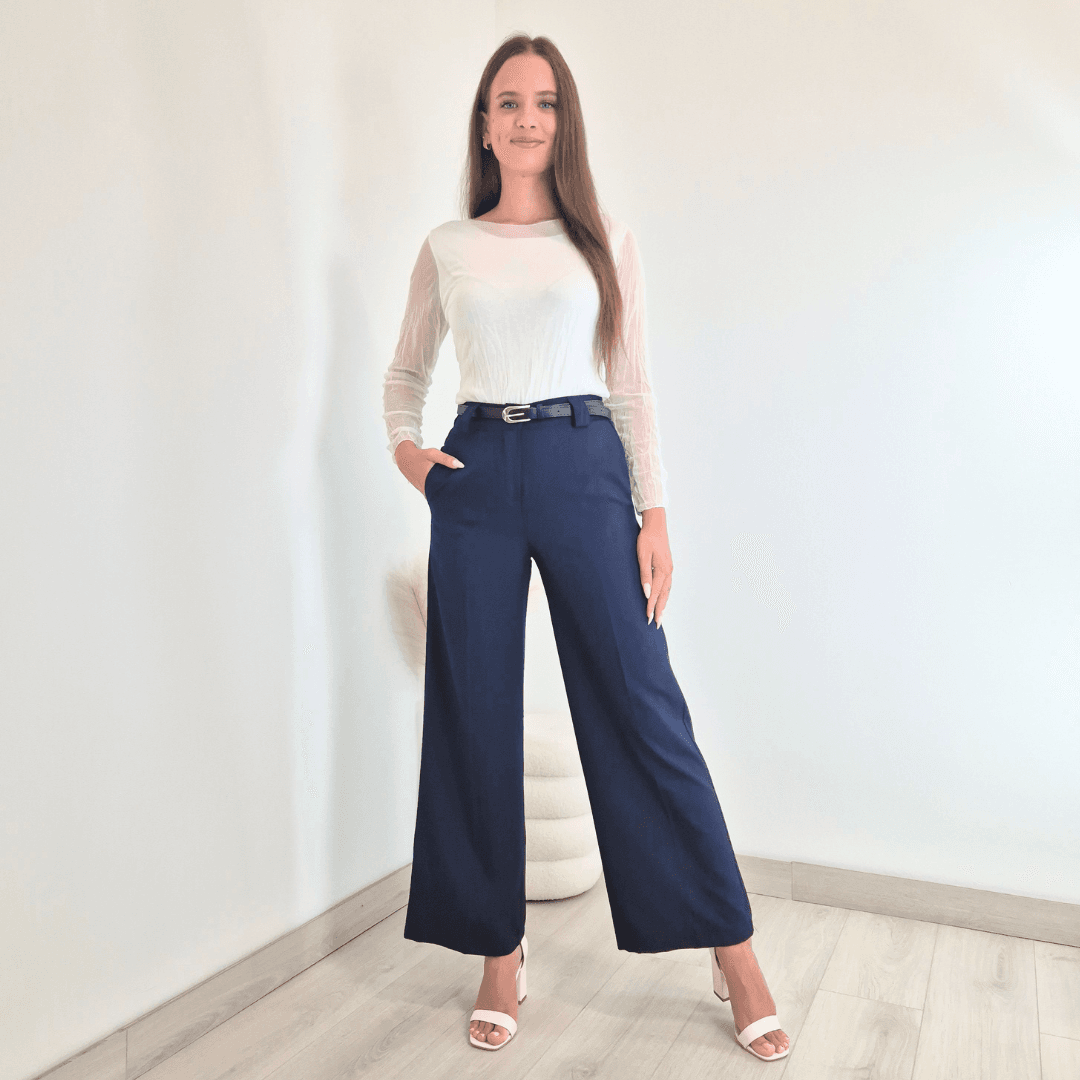 173 HLAČE 201086 TEMNO MODRA