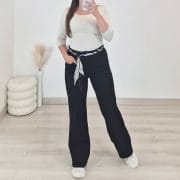 JEANS HLAČE MG7753B ČRNE