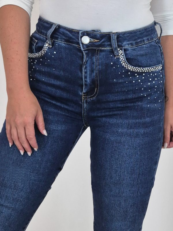 JEANS HLAČE F7755