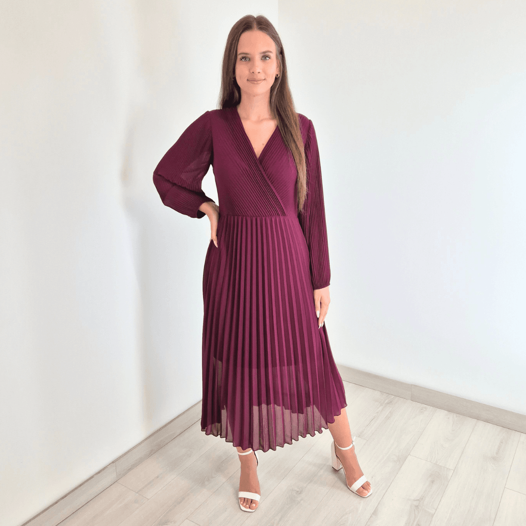 33 OBLEKA 21613 BORDO