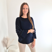 PLETENINA 5376 TEMNO MODRA