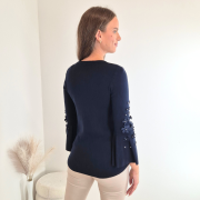 PLETENINA 5376 TEMNO MODRA