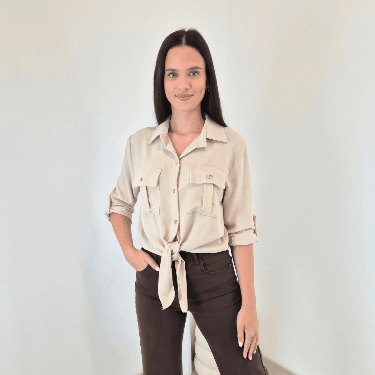 89 BLUZA 22047 BEŽ