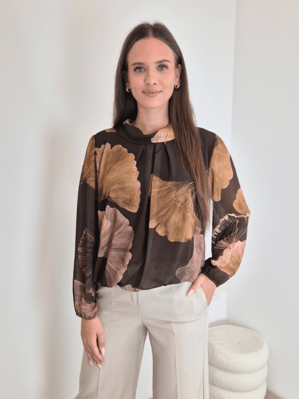 BLUZA 25001C RJAVA