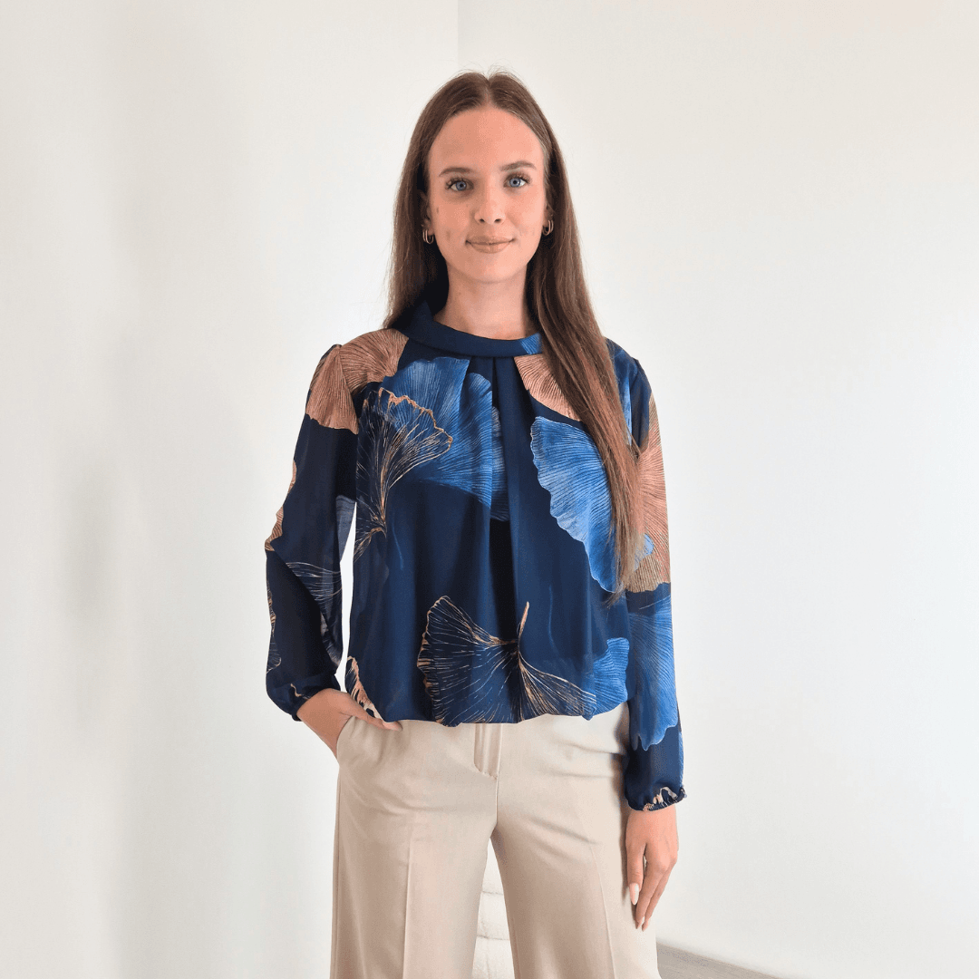 96 BLUZA 25001C TEMNO MODRA