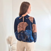 BLUZA 25001C TEMNO MODRA