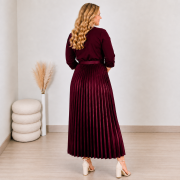 OBLEKA 114963 BORDO