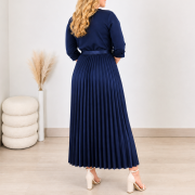 OBLEKA 114963 TEMNO MODRA