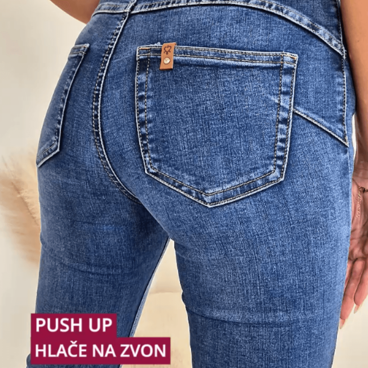 PUSH UP JEANS HLAČE ZA3612