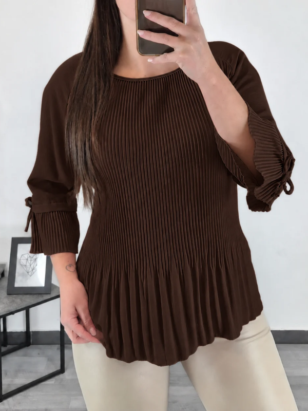 BLUZA 5708 RJAVA