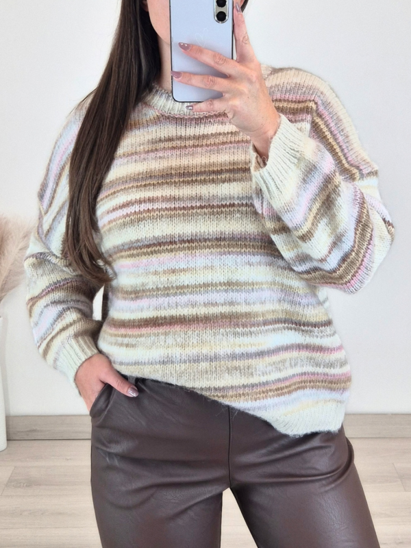 PULOVER 25218 BEŽ