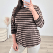 PULOVER 10088 RJAVA