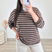 PULOVER 10088 RJAVA