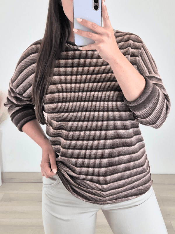 PULOVER 10088 RJAVA