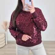 PULOVER 52228 BORDO