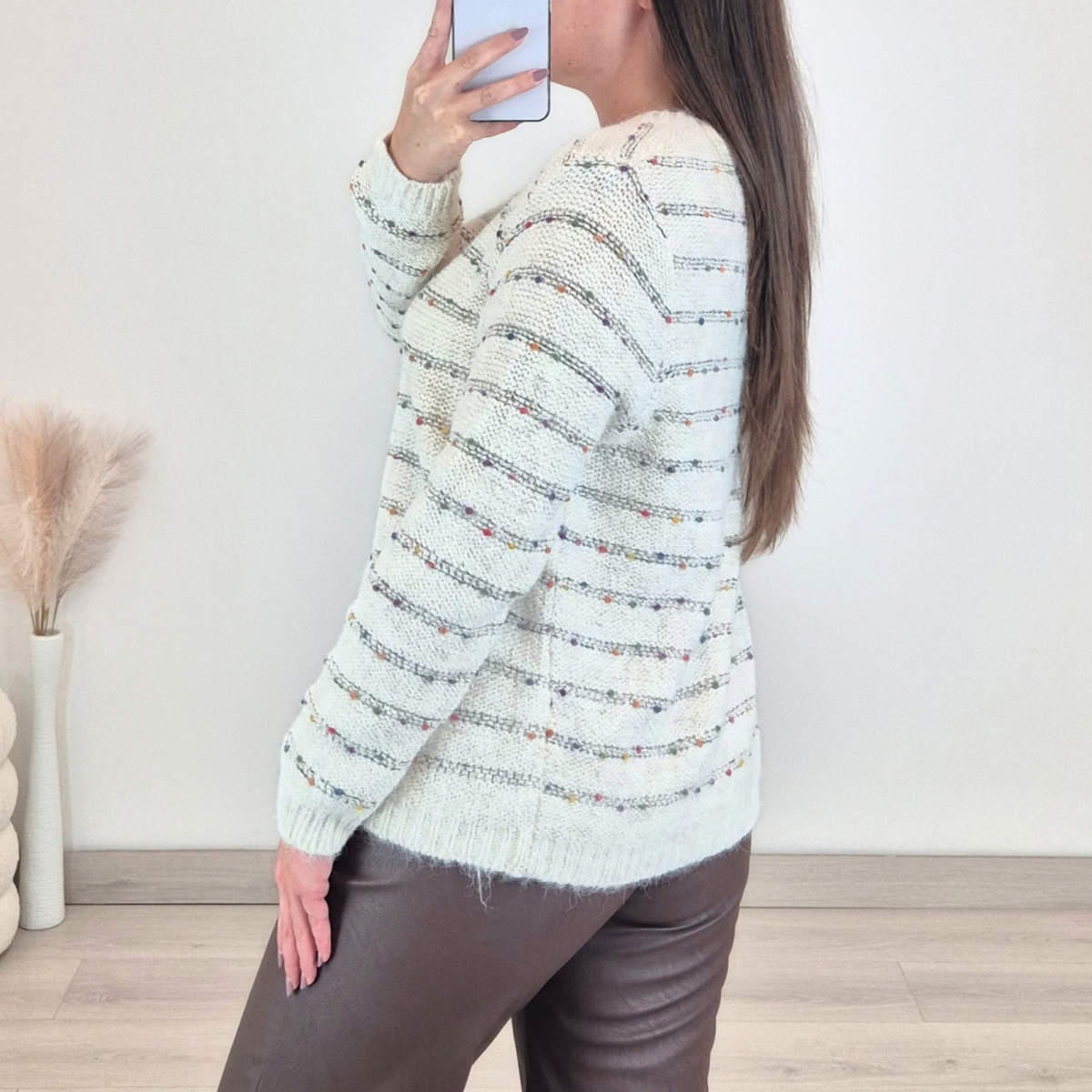 PULOVER YS9775 BEŽ