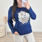 MAJICA 51987 TEMNO MODRA