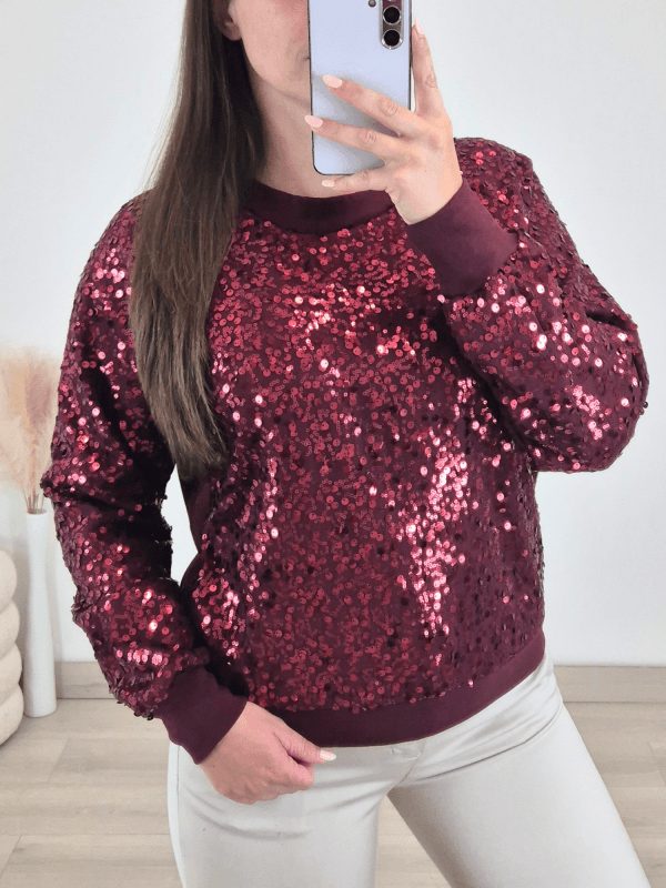 PULOVER 52228 BORDO