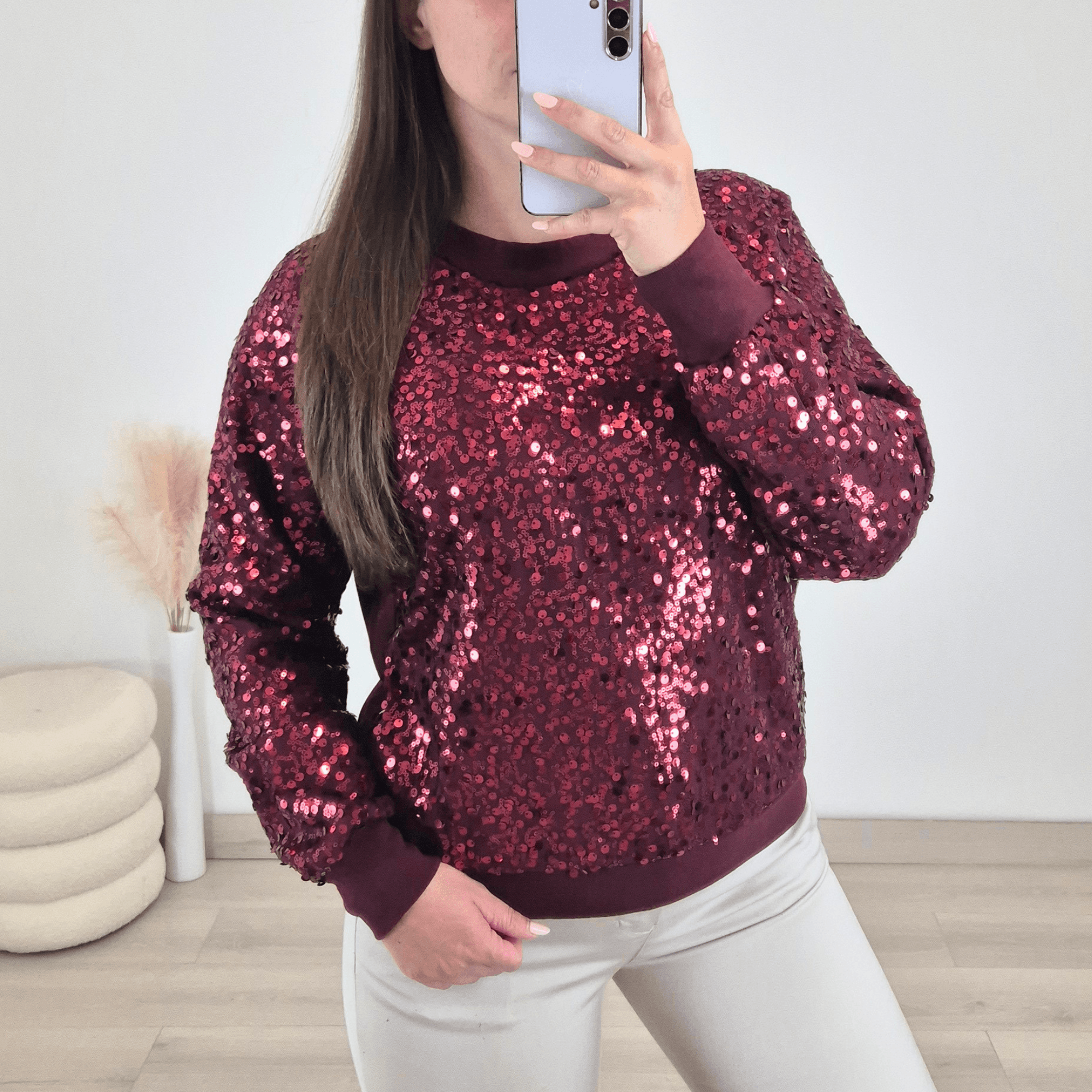 4 PULOVER 52228 BORDO