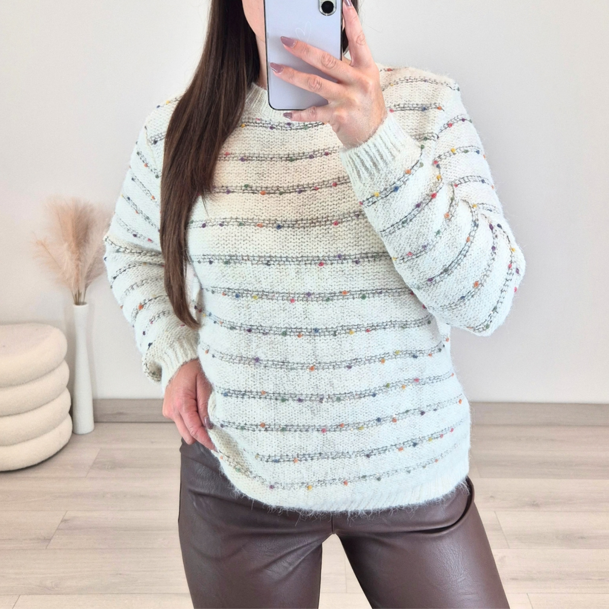 4 PULOVER YS9775 BEŽ