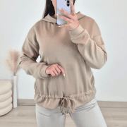 PULOVER 54215 RJAVA