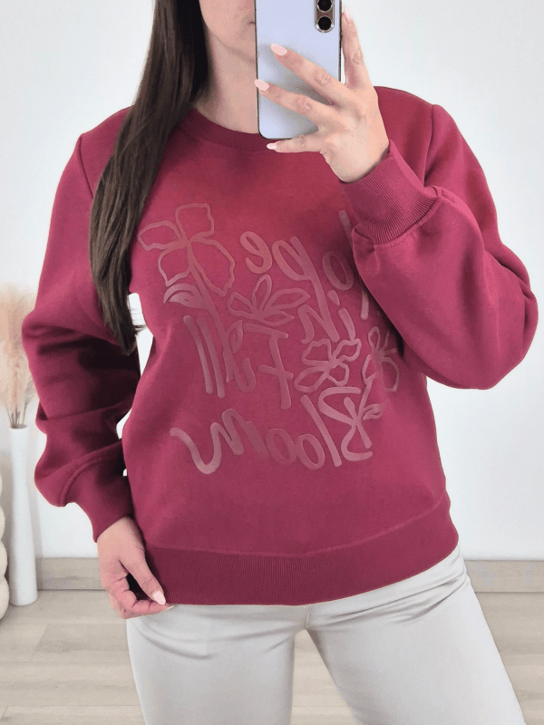PULOVER 54225 BORDO