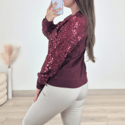 PULOVER 52228 BORDO