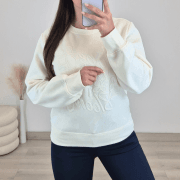 PULOVER 54225 BELA