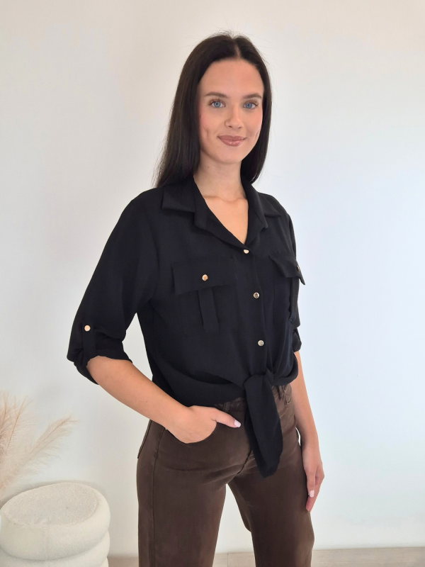 BLUZA 22047 ČRNA