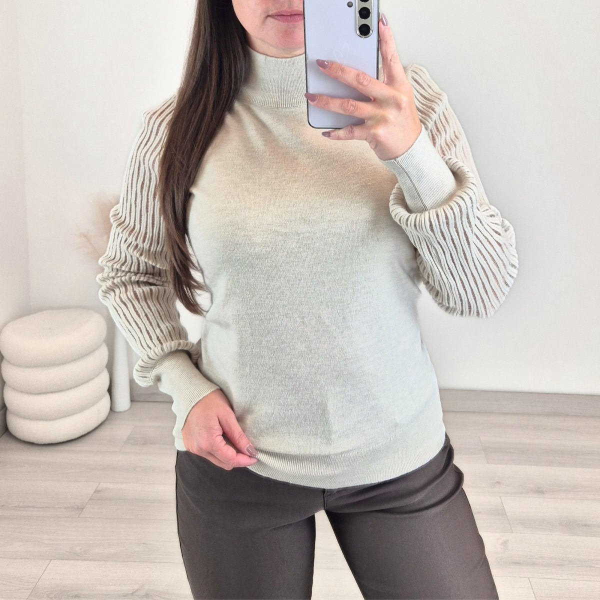 13 PULOVER 55209 BEŽ