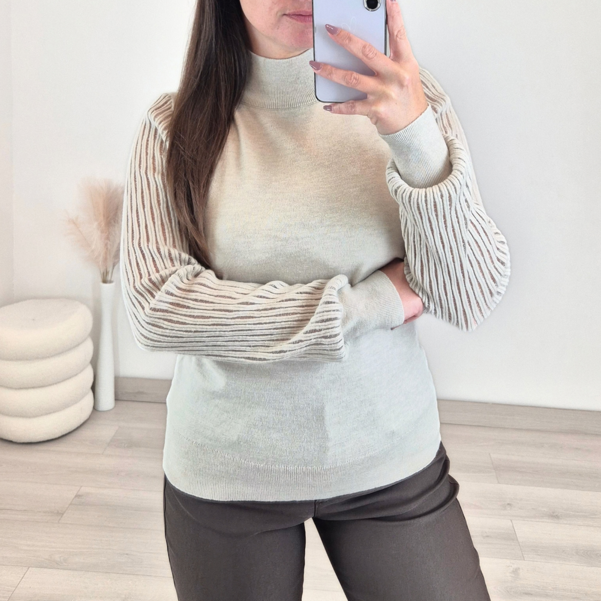 PULOVER 55209 BEŽ
