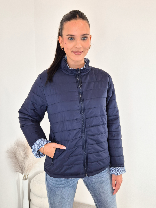 OBOJESTRANSKA BUNDA 52552 TEMNO MODRA